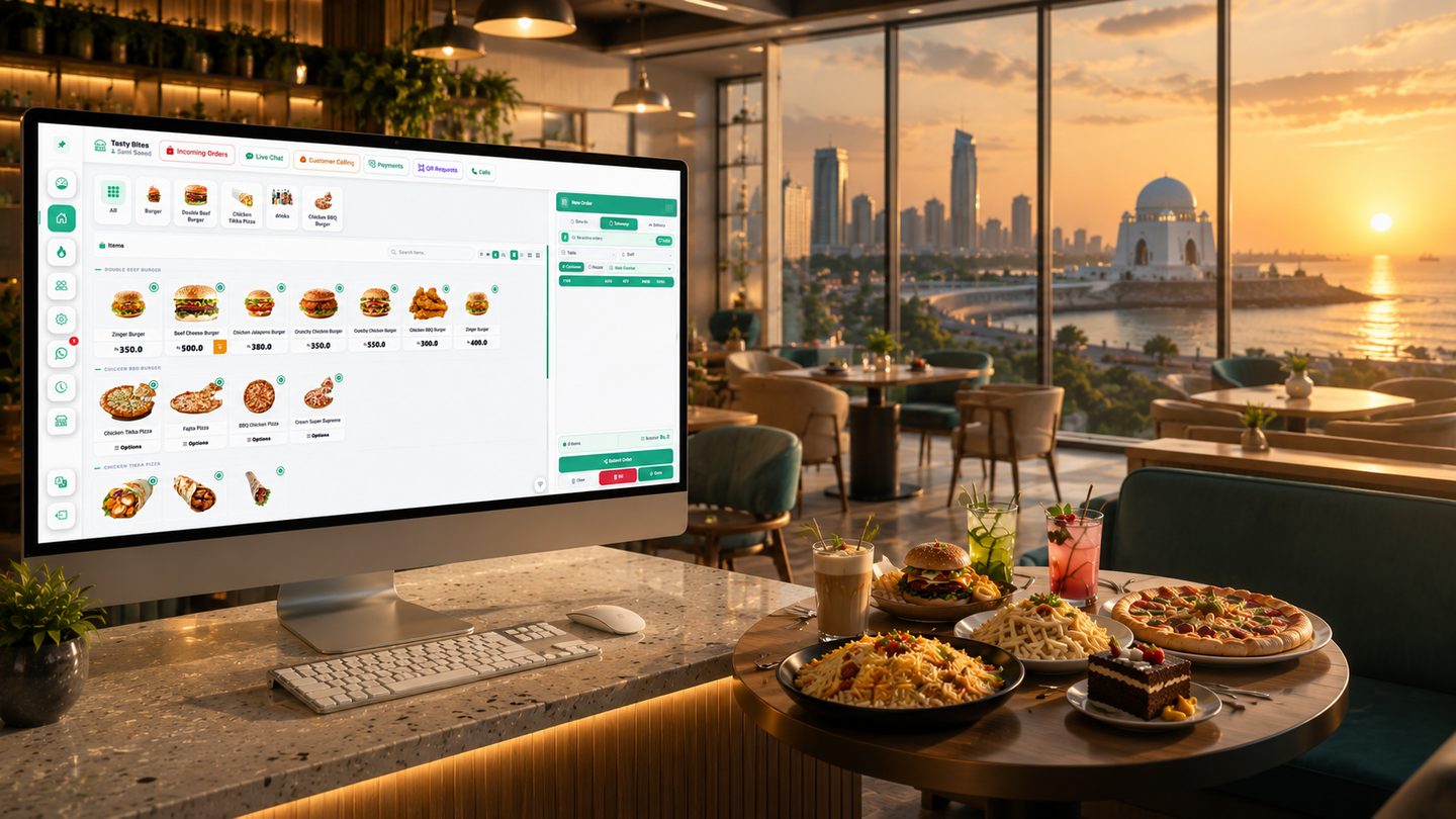 Restozay POS system in a Karachi restaurant