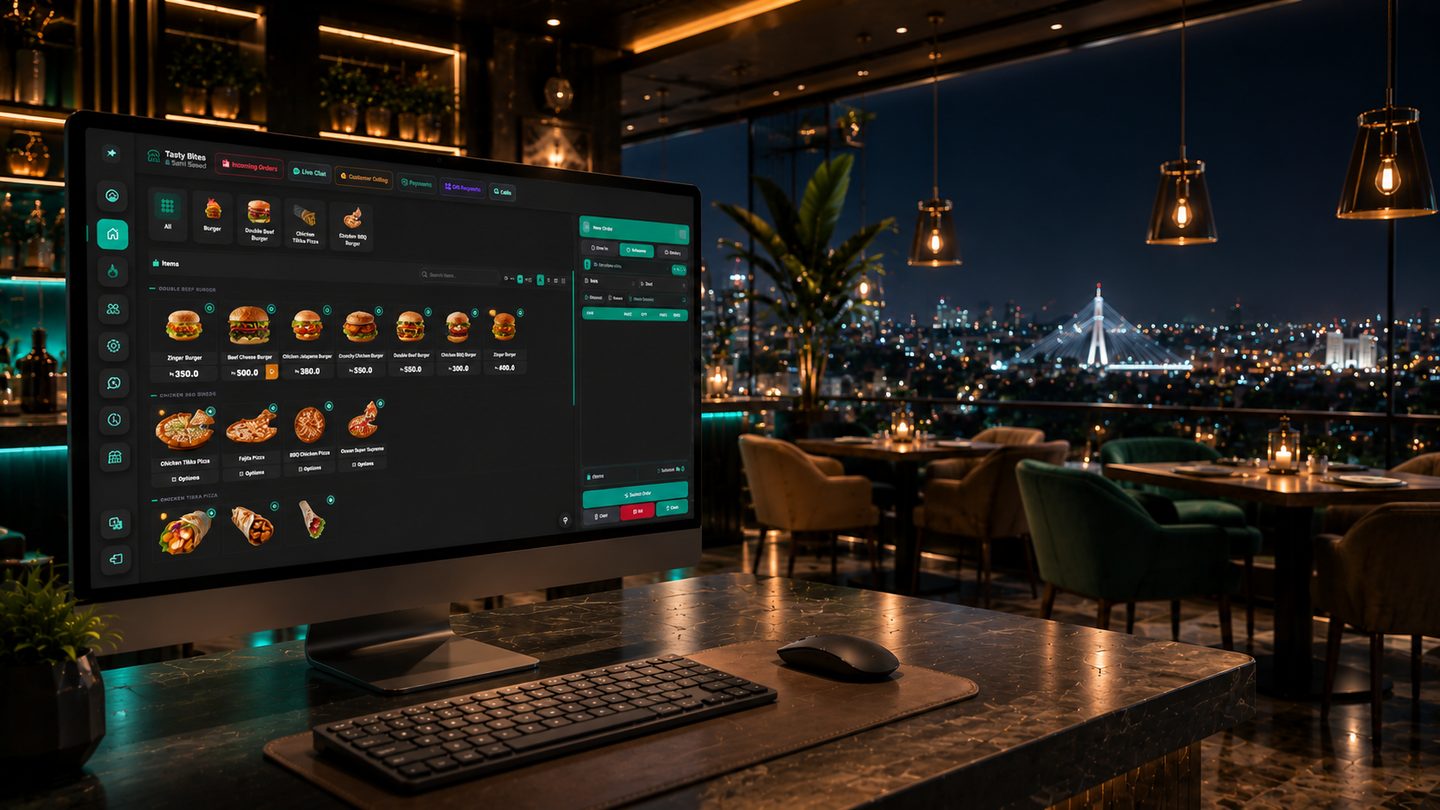 Restozay POS system in a Rawalpindi restaurant